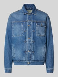 Jeansjack met strookzakken, model 'HAZY' van Forét - 36