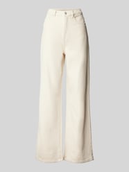 Wide Leg Jeans mit 5-Pocket-Design aus reiner Baumwolle Modell 'KATHY' von Vero Moda Beige - 17