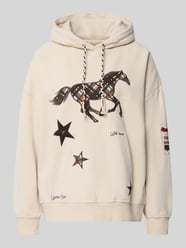 Oversized Hoodie aus Baumwoll-Mix mit Nieten-Details von Smith and Soul - 40