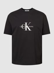 PLUS SIZE T-Shirt mit Logo-Print von Calvin Klein Jeans Plus Schwarz - 18