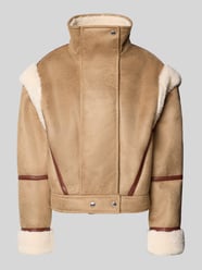 Regular Fit Kunstlederjacke mit abnehmbaren Umlegekragen Modell 'CHEERLEA' von BOSS Orange - 22