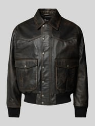 Lederblouson mit Pattentaschen Modell 'CUIR' von THE KOOPLES - 39