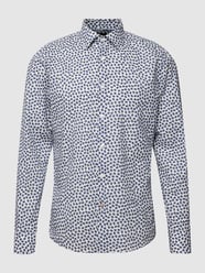 Casual Fit Freizeithemd mit floralem Allover-Muster Modell 'HAL' von BOSS Blau - 31