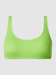 Bikini-Oberteil in Bustier-Form Modell 'Justin Scrunchy' von Banana Moon Grün - 25