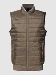 Bodywarmer met opstaande kraag van Christian Berg Men Groen - 13