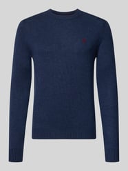 Slim fit gebreide pullover van pure wol met labelstitching van MCNEAL - 45