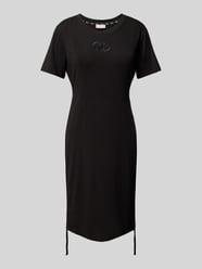 Knielanges T-Shirt-Kleid mit Logo-Stitching von LIU JO SPORT - 1