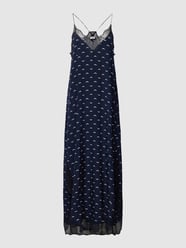 Midi-jurk met all-over motiefprint, model 'RISTYL' van Zadig & Voltaire Blauw - 22