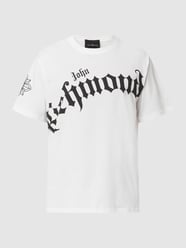 T-shirt met logo van John Richmond Wit - 6