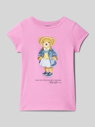 T-Shirt mit Motiv- und Label-Print von Polo Ralph Lauren Teens - 6