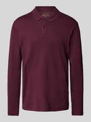 Regular Fit Poloshirt mit langen Ärmeln von Christian Berg Men Rot - 19