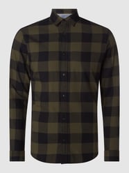 Regular Fit Freizeithemd aus Twill Modell 'Gingham' von Jack & Jones Grün - 3