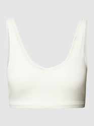 Biustonosz typu bralette z obszyciem z koronki model ‘Yvonne’ od s.Oliver RED LABEL Biały - 29