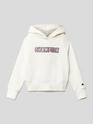 Hoodie mit Label-Stitching Modell 'Rochester' von CHAMPION Weiß - 21