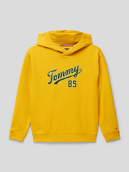 Hoodie met labelprint van Tommy Hilfiger Teens Geel - 13