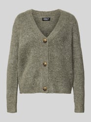 Kurtka z dzianiny o luźnym kroju z dekoltem w serek model ‘ZOEY’ od Only - 24