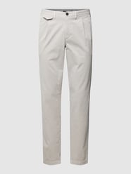 Broek met bandplooien, model 'CHELSEA' van Tommy Hilfiger Grijs / zwart - 11