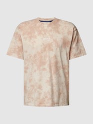 T-shirt z efektem batiku od Marc O'Polo Denim Beżowy - 30