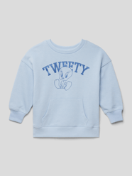 Sweatshirt mit Känguru-Tasche Modell 'tweety' von Mango Blau - 6