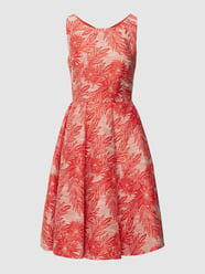 Cocktailkleid mit floralen Stickereien von Swing Rot - 39