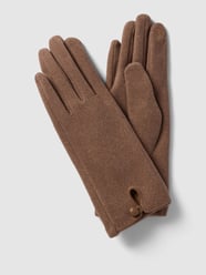 Handschuhe mit Knopfverschluss von EEM Braun - 30