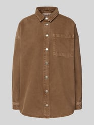 Jeansblouse met borstzak, model 'Malo' van My Essential Wardrobe - 12