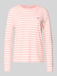 Shirt met lange mouwen met labelstitching van GANT Fuchsia - 3