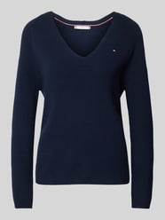 Strickpullover mit Logo-Stitching von Tommy Hilfiger - 37