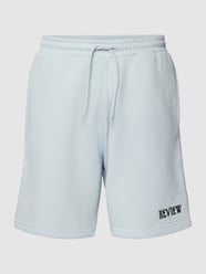 Sweatshorts mit elastischem Bund von REVIEW Blau - 34