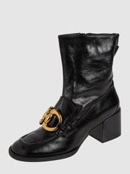 Stiefelette aus Leder mit Kettendetail  von Högl Schwarz - 40