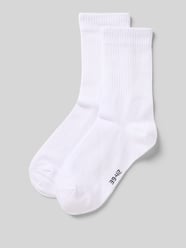 Sokken met labelstitching in een set van 2 paar van Snocks - 33