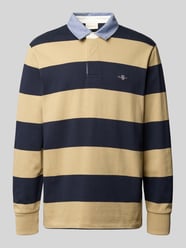 Sweatshirt mit gerippten Ärmelabschlüssen von Gant Beige - 33