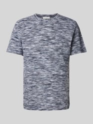 T-Shirt in melierter Optik von Tom Tailor Blau - 19
