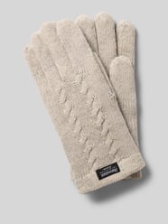 Handschuhe aus reiner Wolle mit Label-Detail von EEM - 20