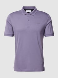 Slim Fit Poloshirt aus Baumwolle mit Label-Detail von CK Calvin Klein Lila - 14