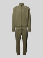 Regular fit sweatpak van katoenmix, model 'TRACKSUIT SET' van BOSS Green Beige - 18