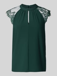 Regular Fit Blusentop mit Spitzen-Anteil Modell 'MILLA' von Vero Moda - 26