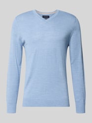 Strickpullover aus Woll-Mix mit V-Ausschnitt von Christian Berg Men - 16