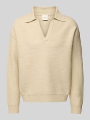 Strickpullover mit V-Ausschnitt von CK Calvin Klein - 40