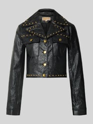 Cropped jack in leerlook model 'STUDDED' van MICHAEL Michael Kors - 23