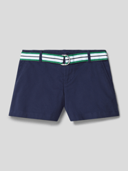 Korte chino met labelpatch, model 'SOLID' van Polo Ralph Lauren Teens Blauw / turquoise - 14