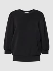 Sweatshirt met 3/4-mouwen, model 'TENNY' van Selected Femme Grijs / zwart - 3