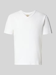 T-Shirt aus Baumwoll-Leinen-Mix mit V-Ausschnitt von Superdry - 33