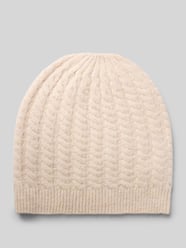 Mütze mit Woll-Anteil in Strick-Optik von Christian Berg Woman Beige - 23