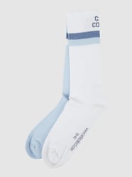 Socken mit Stretch-Anteil im 2er-Pack von CARLO COLUCCI Blau - 30