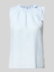 Bluzka o kroju regular fit z mieszanki wiskozy z dodatkiem lnu od Christian Berg Woman - 41