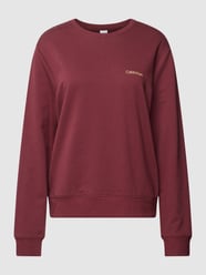 Sweatshirt met labelstitching van Calvin Klein Underwear Bordeaux - 3