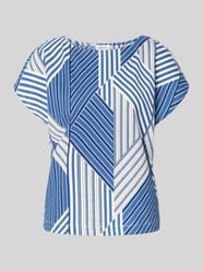 T-shirt o kroju regular fit ze wzorem na całej powierzchni od s.Oliver RED LABEL - 9