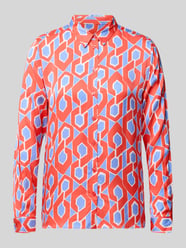 Bluzka koszulowa o kroju slim fit z czystej wiskozy od Milano Italy - 20