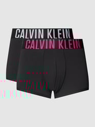 Trunks mit Logo-Stitching im 2er-Pack von Calvin Klein Underwear Grau / Schwarz - 27